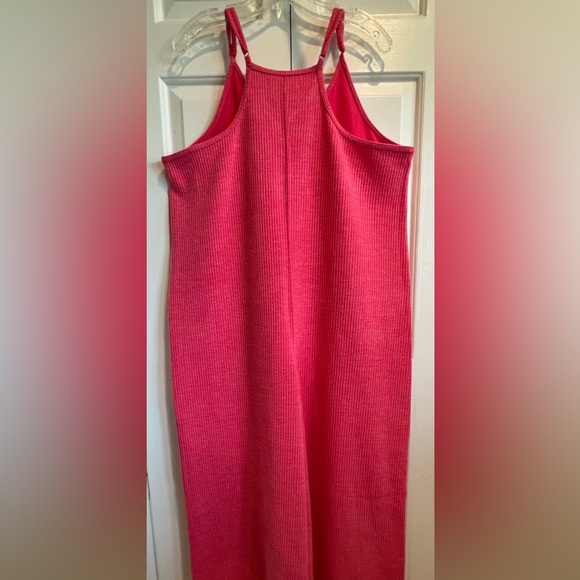 NWT 🩷 Waffle Knit Pink Jumpsuit with Front Pockets - Picture 10 of 14